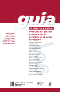 OncoGuía del consejo y asesoramiento genéticos en el