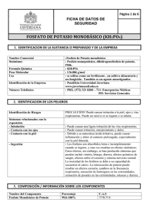 FOSFATO DE POTASIO MONOBÁSICO (KH2PO4)