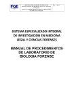 6. Manual de Procedimientos de Laboratorio de Biología Forense
