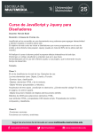 Curso de JavaScript y Jquery para Diseñadores