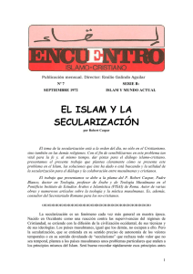 EL ISLAM Y LA SECULARIZACIÓN