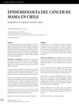 EPIDEMIOLOGíA DEL CáNCER DE MAMA EN CHILE