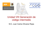 Unidad VIII Generación de código intermedio