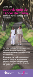 sobreviviente de cáncer de mama
