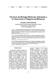 Técnicas de biología molecular aplicadas a la taxonomía y filogenia
