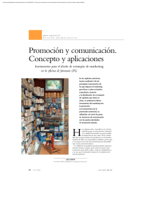 Promoción y comunicación. Concepto y aplicaciones