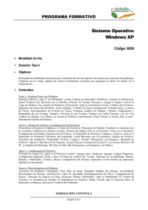 Sistema Operativo Windows XP - e