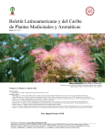 Boletín Latinoamericano y del Caribe de Plantas Medicinales y
