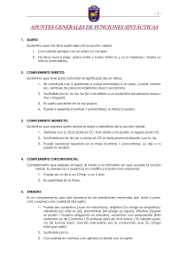 CD: sustantivo que sirve para concretar el significado de un verbo