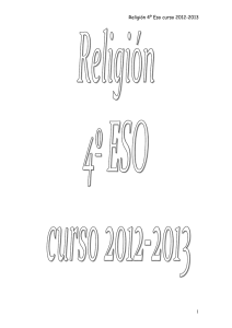 Religión 4º Eso curso 2012-2013 1