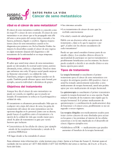 C&aacute;ncer de seno metast&aacute;sico