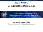 Manufactura - Banco Central de la República Dominicana