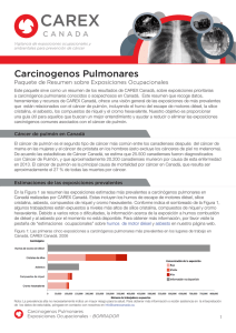 Carcinogenos Pulmonares - Occupational Cancer Research Centre