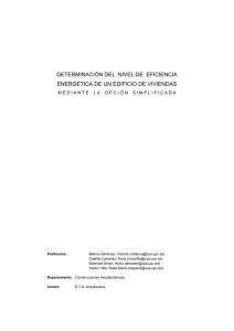 determinación del nivel de eficiencia energética de - RiuNet