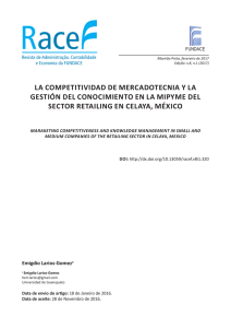 la competitividad de mercadotecnia y la gestión del