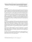 REPORTE DE LA PRESENCIA DEL GORGOJO DEL TALLO