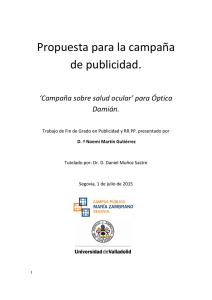 Propuesta para la campaña de publicidad.