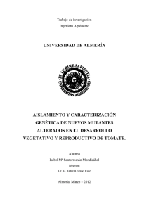 universidad de almería aislamiento y caracterización genética