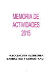 memoria de actividades ejercicio 2015