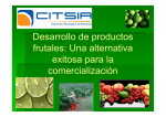 El desarrollo de productos de frutales