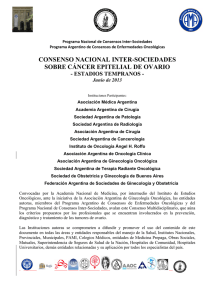 consenso nacional inter-sociedades sobre cáncer epitelial de ovario