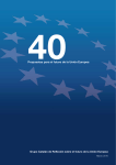 4040Propuestas para el futuro de la Unión Europea