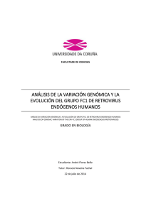 Análisis de la variación genómica y la evolución del grupo FC1 de