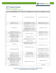 2017 Program Schedule - Moody Radio Nashville