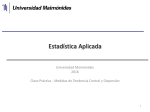 Estadística Aplicada - Universidad Maimónides