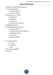 TEMA 4 ELECTRICIDAD