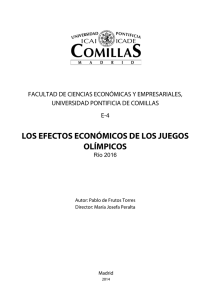 los efectos econ&oacute;micos de los juegos ol&iacute;mpicos