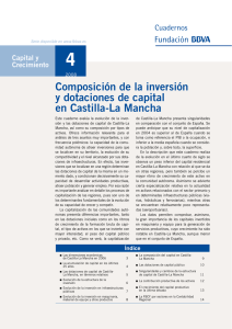 Composición de la inversión y dotaciones de capital en Castilla