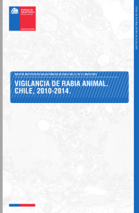vigilancia de rabia animal. chile, 2010-2014.