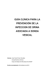 guía clínica para la prevención de la infeccion de orina
