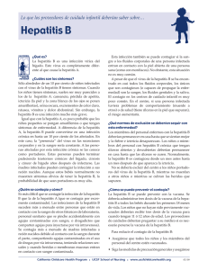 Hepatitis B - California Childcare Health Program