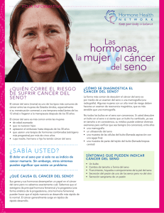 hormonas, la mujer el cáncer