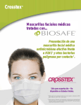 Crosstex® Presentación de una mascarilla facial médica