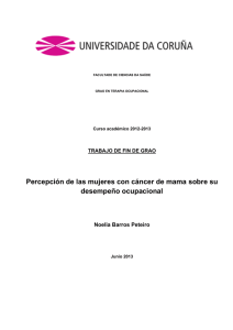 Percepción de las mujeres con cáncer de mama sobre su