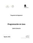 Programación en Java - Colegio de Bachilleres