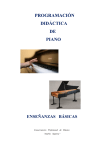 programación didáctica de piano