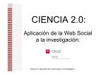 Ciencia 2.0: aplicación de la web social a la investigación
