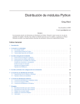 Distribución de módulos Python