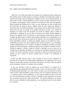 DEL ARBOL QUE DIO SABRINAS AZULES Había una vez un árbol