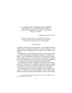 LAS ATRIBUCIONES ECONÓMICAS DEL GOBIERNO