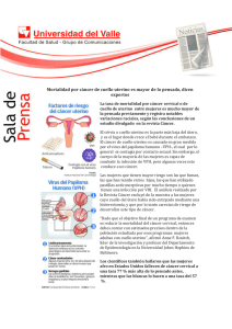 Mortalidad por cáncer de cuello uterino es mayor de lo pensado