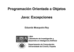 Programación Orientada a Objetos Java: Excepciones