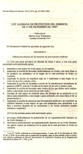 ley alemana de proteccion del embrion, de 13 de
