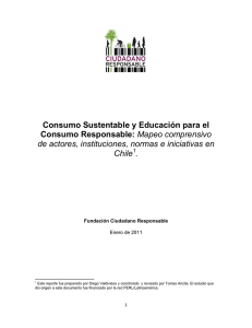 Consumo Sustentable y Educación para el Consumo Responsable