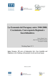 la economia del paraguay entre 1940-2008