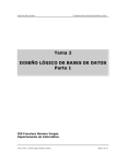 Tema 2. Diseño lógico de Bases de Datos. Parte 1 Archivo